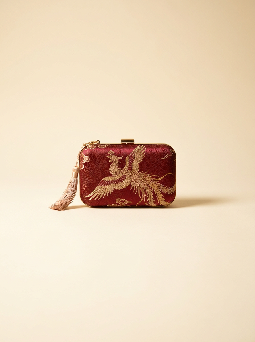 Phoenix Jacquard Evening Bag