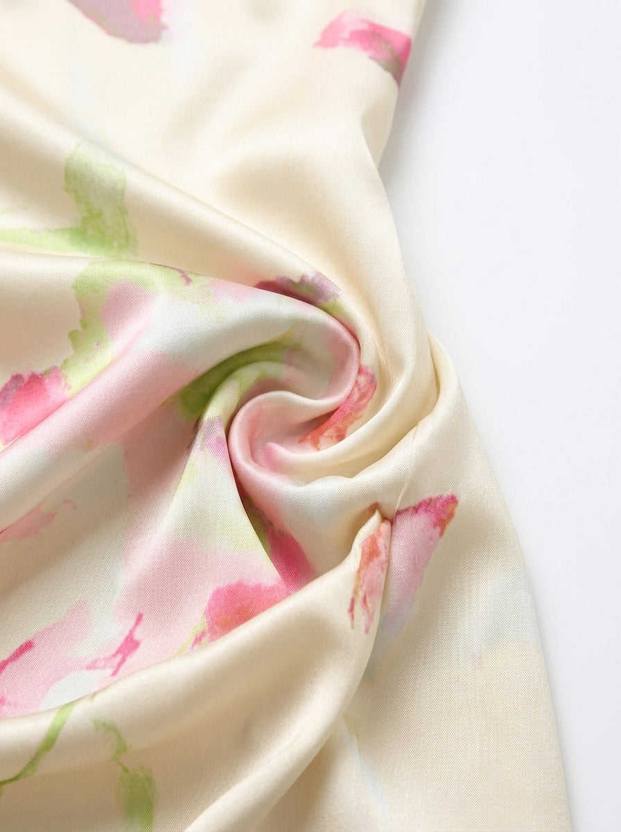 Kokodress Strapless Sweetheart Watercolor Mini Dress for Summer Party