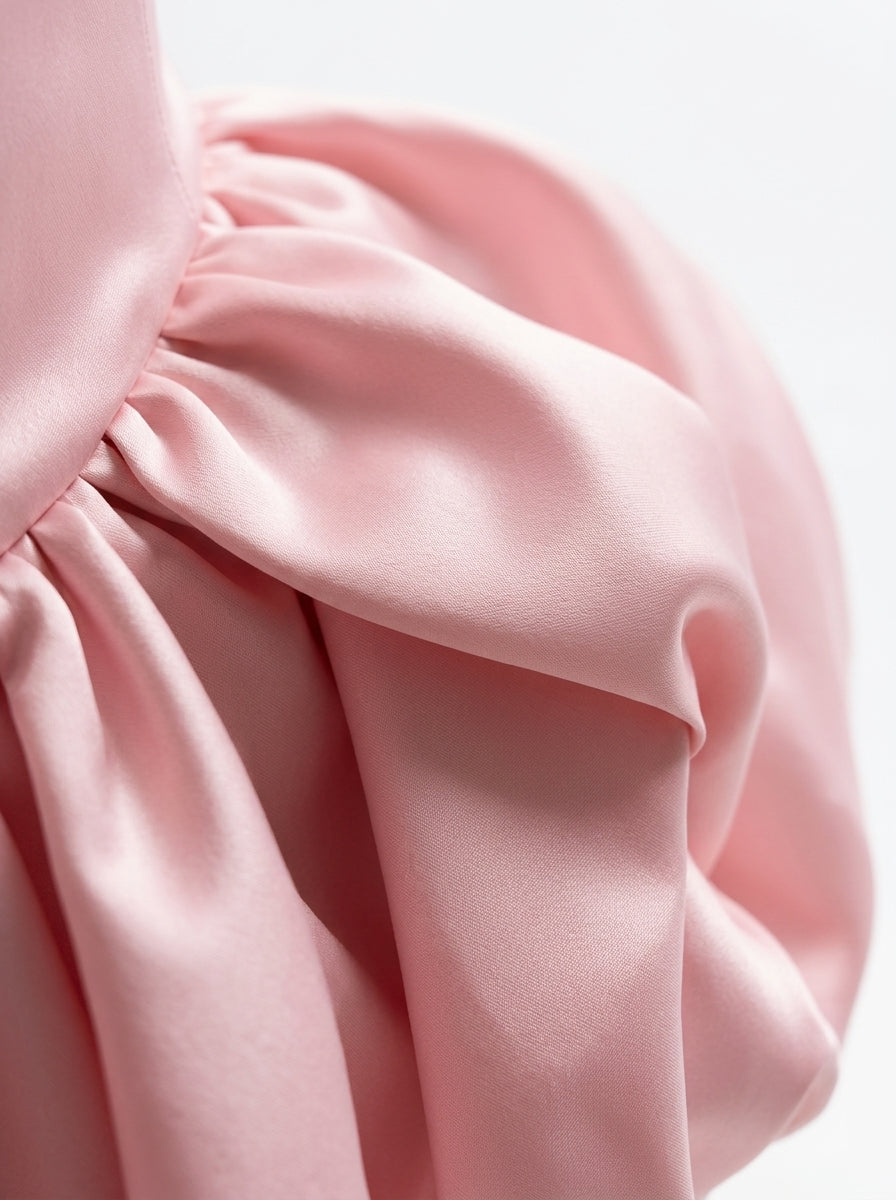 Kokodress Blush Strapless Corset Bubble Mini Dress with Bow for Prom
