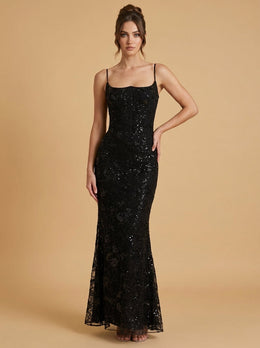 KoKodress Beaded Strap Maxi Dress for Gala
