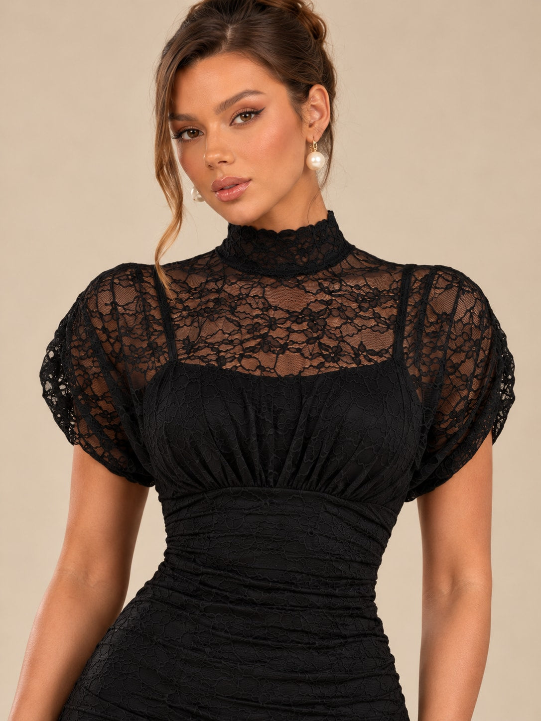 Black Lace Mermaid Dress for Formal & Wedding Guest