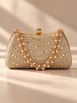 KoKodress Dazzling Tone Rhinestone Clutch Evening Bag