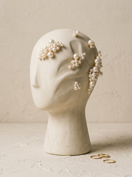 KoKodress Chic Gold-Tone & Faux Pearl Cluster Hair Accessory Set Evening