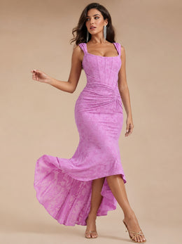 KoKodress Off-Shoulder Corset Lace Hi-Lo Mermaid Dress for Formal Events
