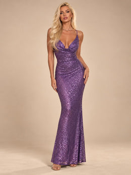 KoKodress Sequin Mermaid Maxi Dress for Evening & Party