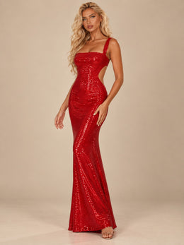 KoKodress Sequin Cutout Mermaid Gown for Gala & Prom