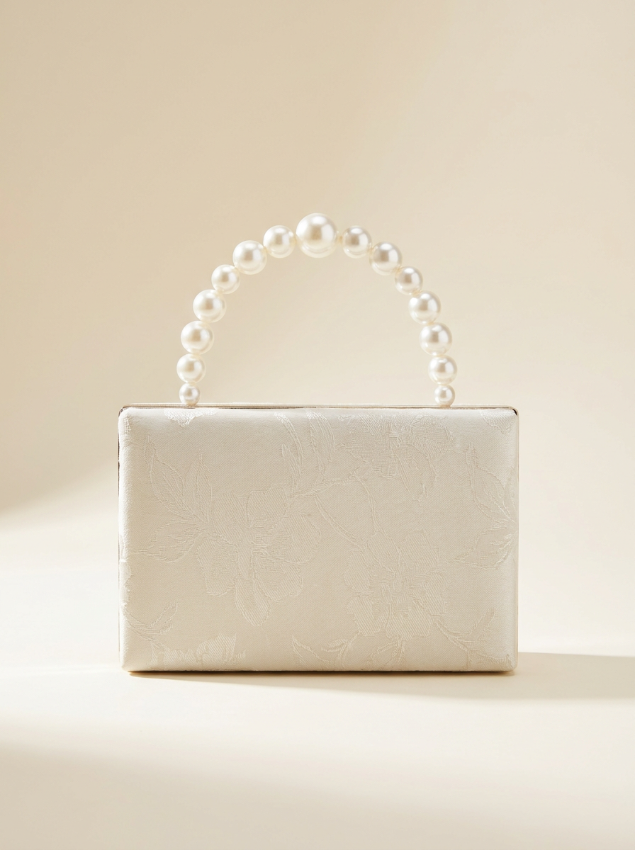 Pearl-Handle Box Clutch