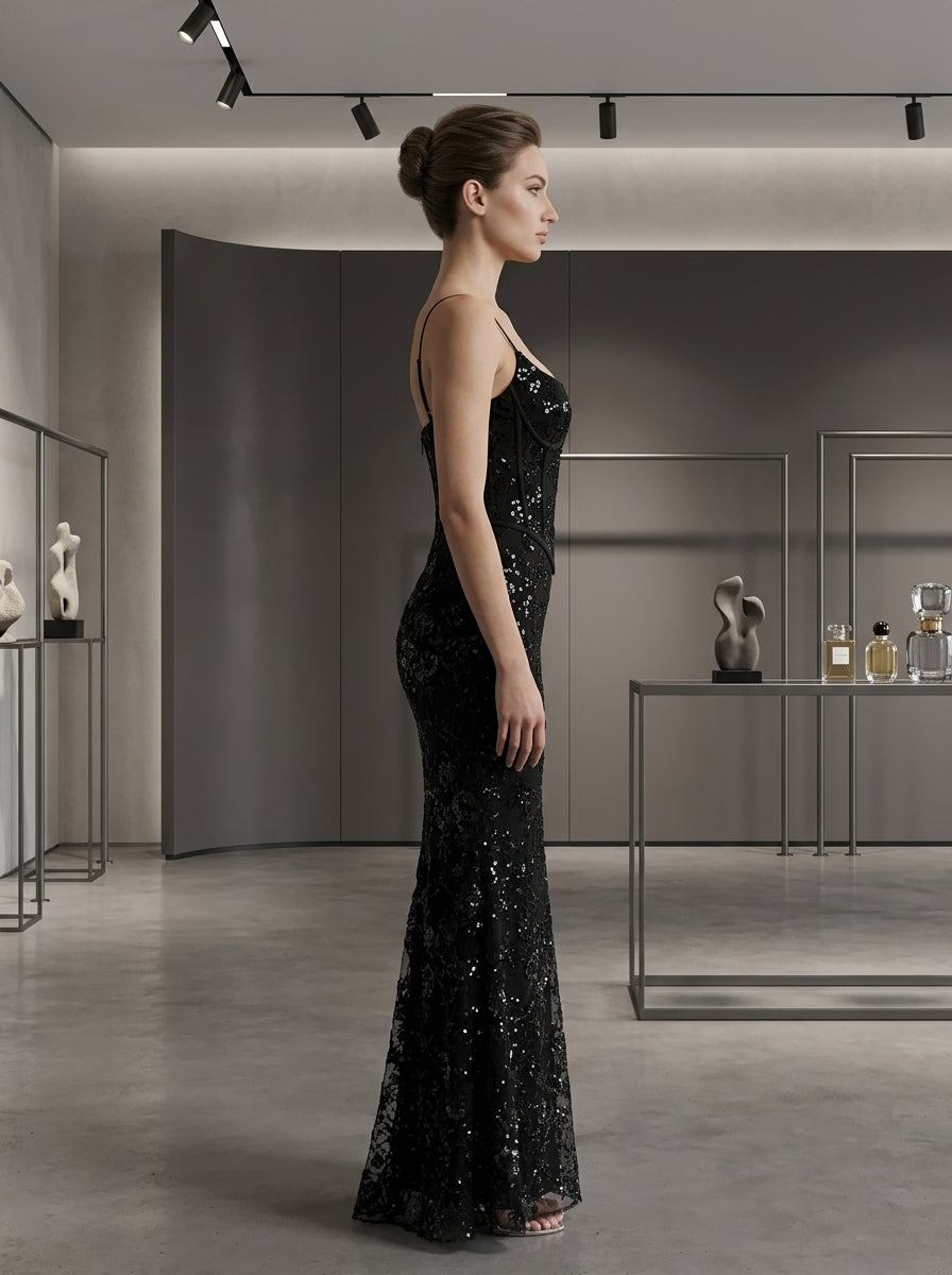 KoKodress Beaded Strap Maxi Dress for Gala | detail-3.jpg