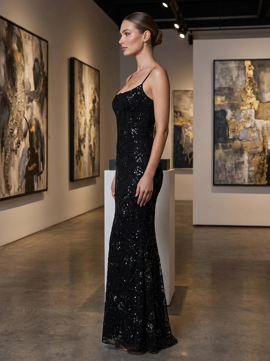 KoKodress Beaded Strap Maxi Dress for Gala | detail-4.jpg