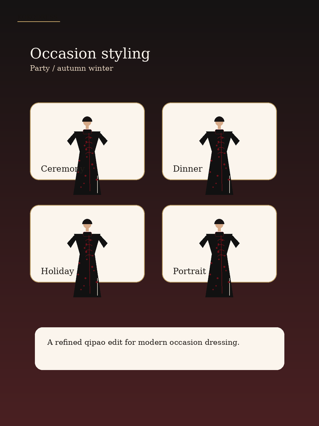 Black Velvet Cap Sleeve Short Qipao - Kokodress qipao view 5
