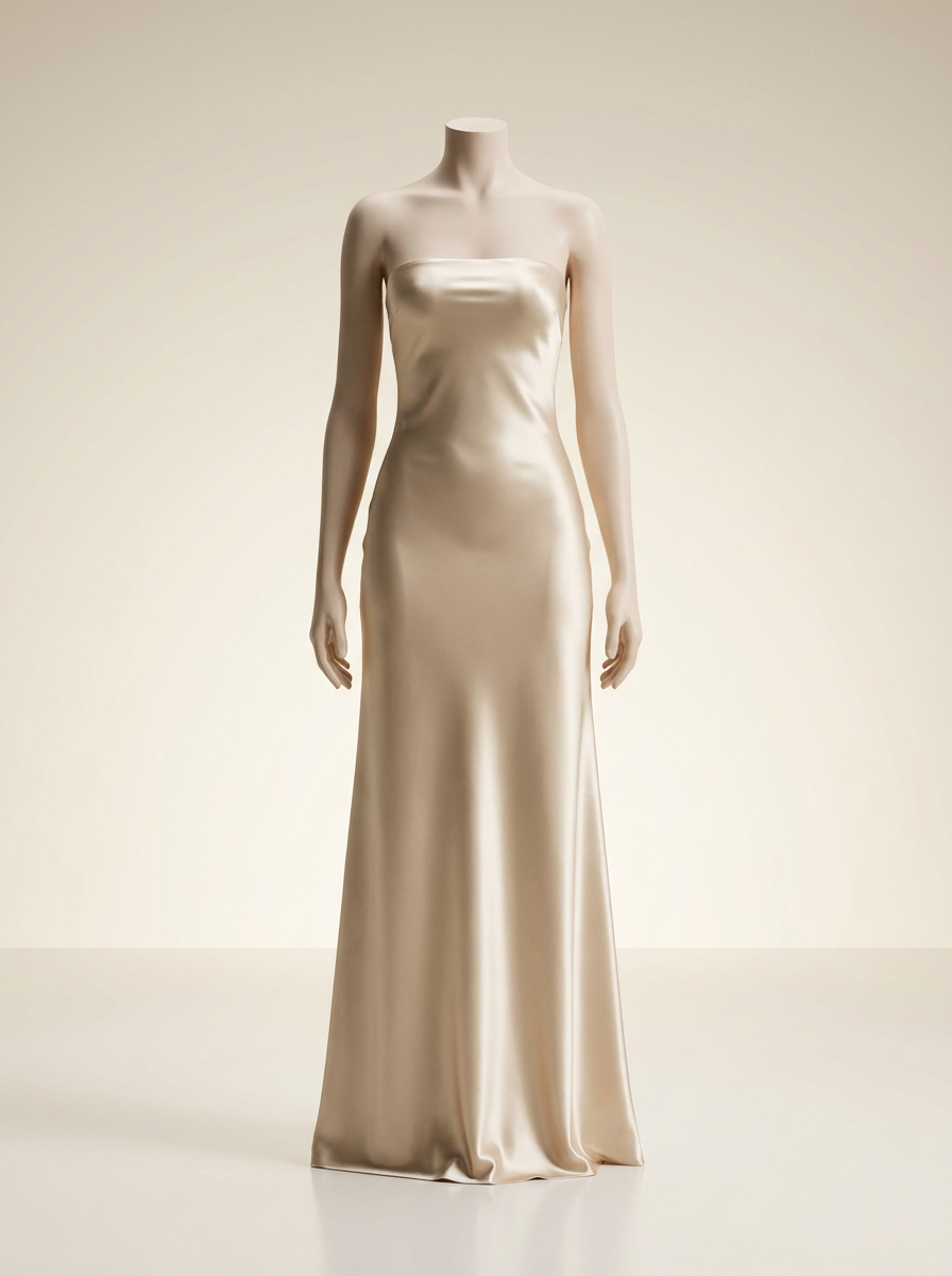 High-End Tube Top Long Cheongsam