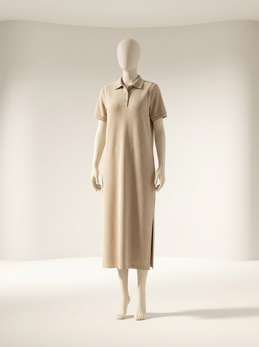 Sporty Polo Qipao Dress