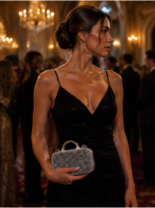 Evening handbag and purse
